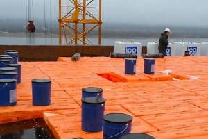 Готов каркас пермской гостиницы. Завершено возведение всех пяти этажей нового инфраструктурного объекта с видом на Каму 